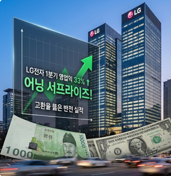  고환율 장벽 넘은 LG전자, 1분기 영업이익 33% ‘깜짝 반등’