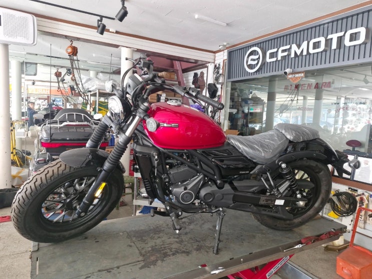  [전주바이크나라] CFMOTO CLC250 레드 크루저 바이크 직판매