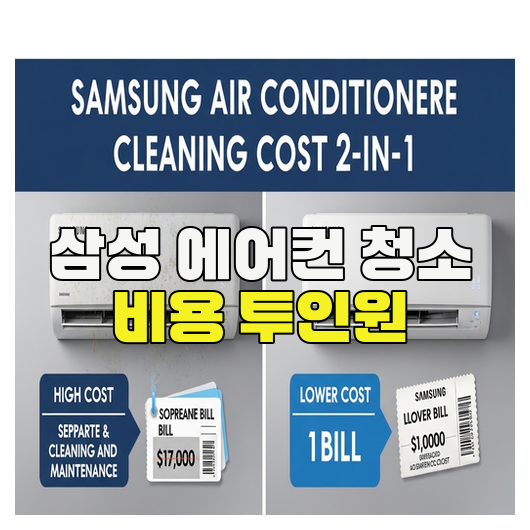  삼성 에어컨 청소 투인원 예산 총정리 가이드