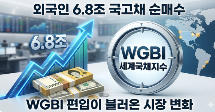  외국인 6.8조 국고채 순매수, WGBI 편입이 불러온 시장 변화
