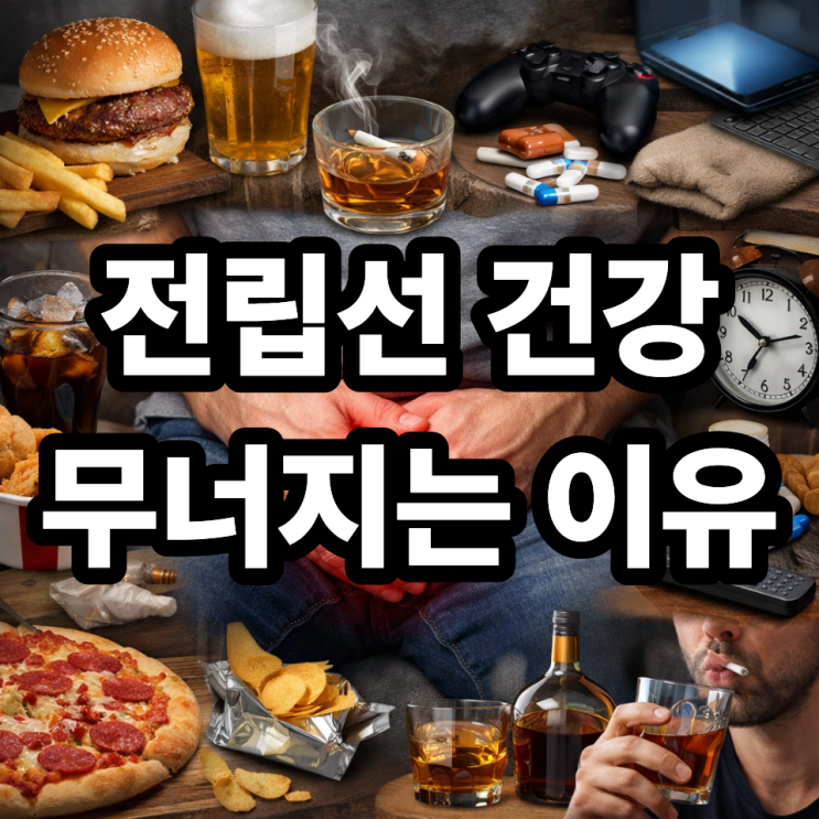  전립선 건강 망치는 생활습관 10가지 (지금 바로 체크하세요)