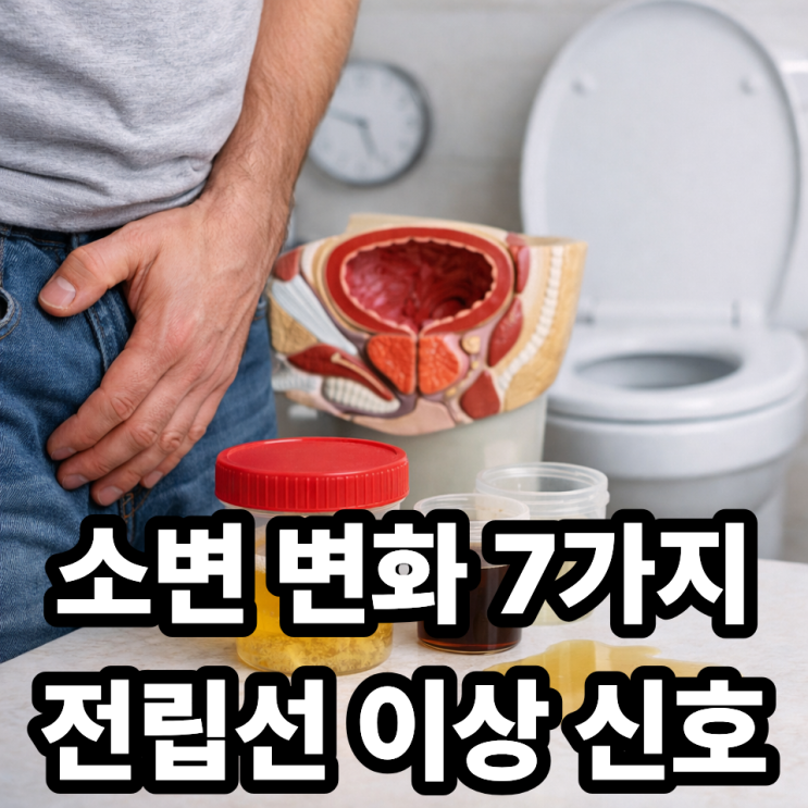  전립선 문제로 나타나는 소변 변화 7가지  꼭 알아야 할 신호