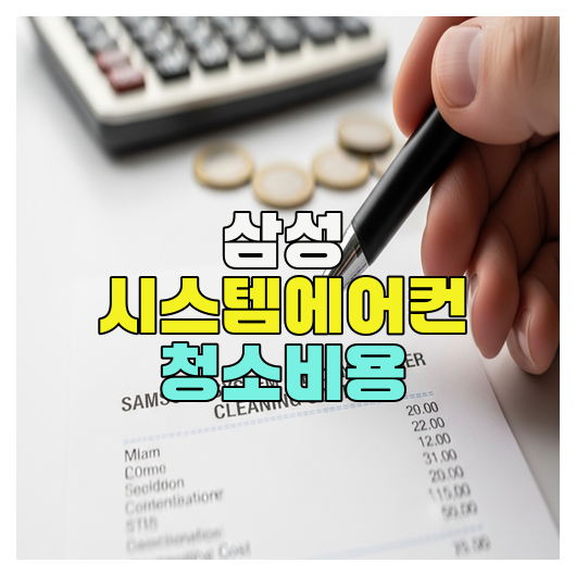  삼성 시스템에어컨 청소비용 기준 정리 가이드