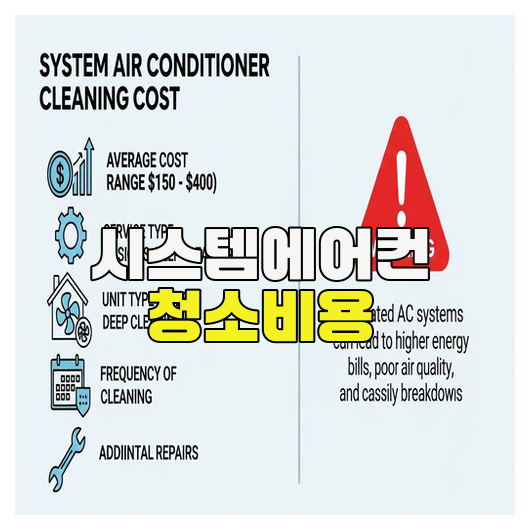  시스템에어컨 청소비용 기준과 절약방법 정리