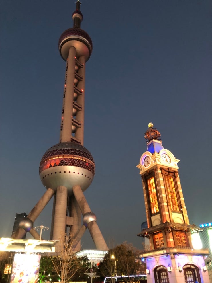  중국 상하이 동방명주 입장권 끊고 전망대에서 야경 보기
