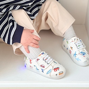 베이비솔 BABYSOLE I 남아 필수템 자동차 LED 운동화 빠방운동화