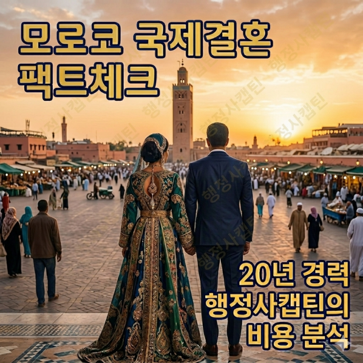  [모로코 국제결혼] "돈 처바르는" 허례허식의 끝판왕? 약혼·결혼식 비용 내역과 F-6 결혼비자 성공 전략
