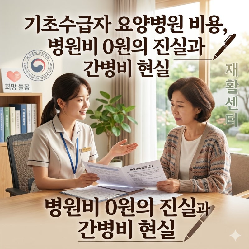 기초수급자 요양병원 비용 실제로 얼마까지 나올까