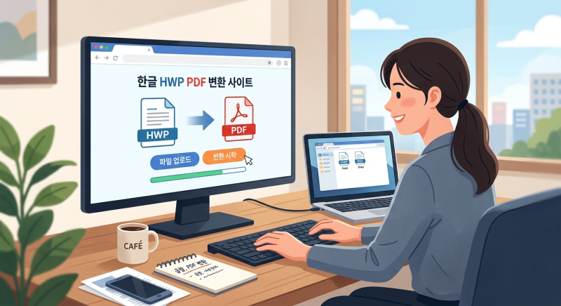 한글 HWP PDF 변환 사이트 소개!