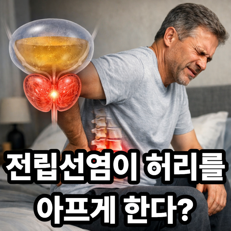  전립선염과 허리 통증 관계  헷갈리기 쉬운 원인 정리