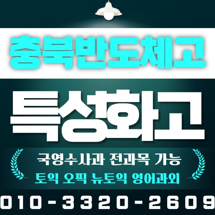<b>충북반도체고등학교</b> 토익 오픽 뉴토익 영어과외