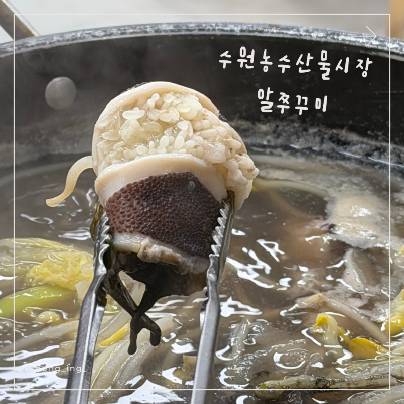 [경기/수원] 수원 농수산물 도매시장 알쭈꾸미 후기 | 태광수산 알 수율, 가격, 먹는 꿀팁까지