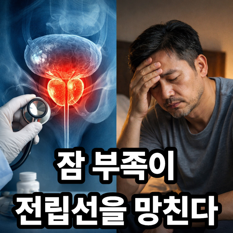  수면 부족이 전립선을 망친다? (남성 건강 핵심 정리)