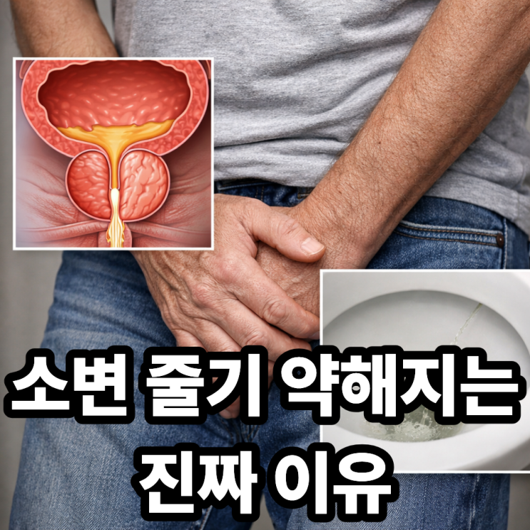  전립선 문제로 소변 줄기 약해지는 이유, 정확히 이해하기