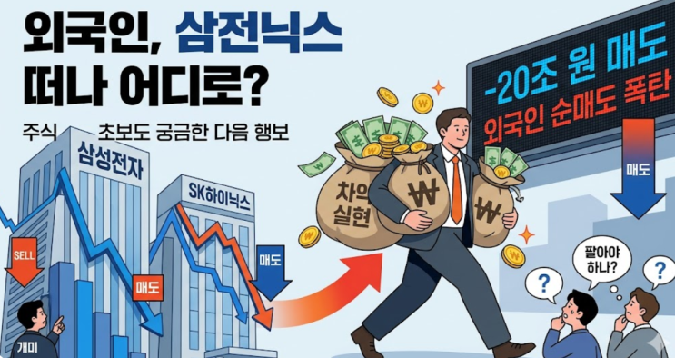  외국인, 삼전닉스 떠나 어디로? 주식 초보도 궁금한 다음 행보