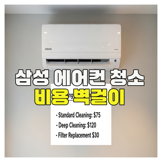  삼성 에어컨 청소 벽걸이 예산 정리