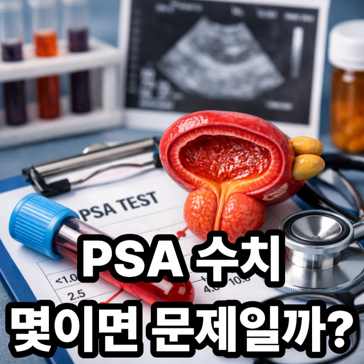  전립선 PSA 수치 해석 방법｜정상수치부터 위험 기준까지 쉽게 이해하기