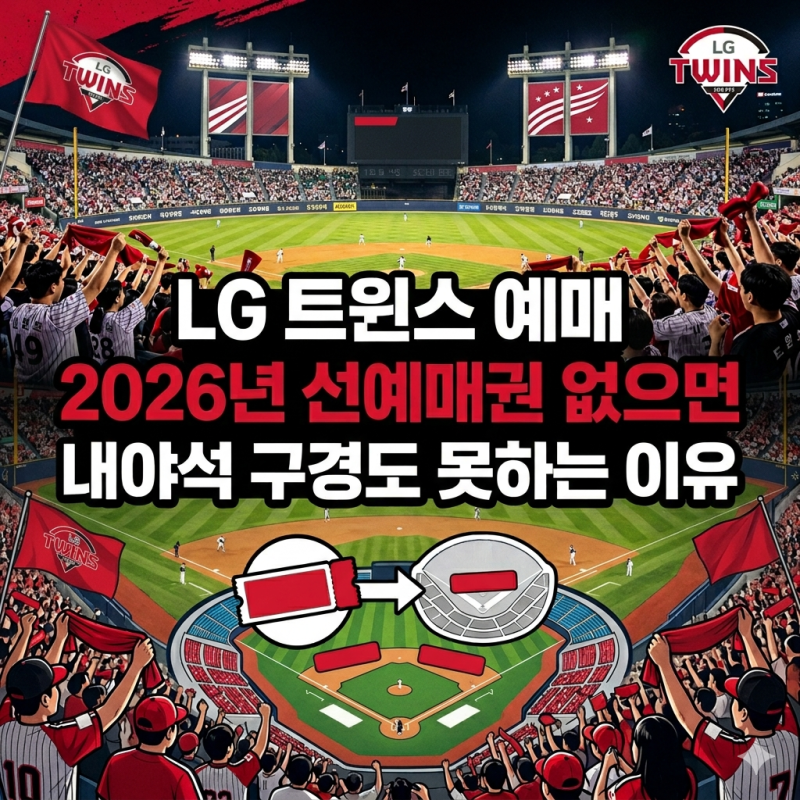 LG 트윈스 예매, 2026년 선예매권 없으면 내야석 구경도 못하는 이유