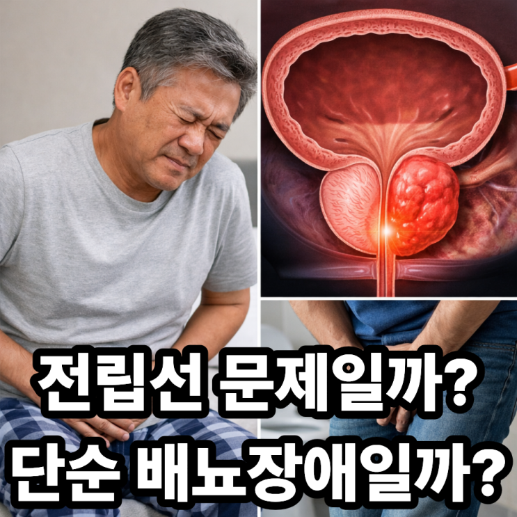  전립선 질환과 배뇨장애 차이 ️ 헷갈리기 쉬운 개념 정리