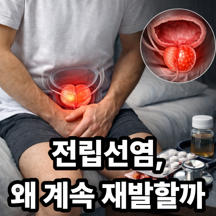  전립선염 반복되는 이유, 왜 계속 재발할까?