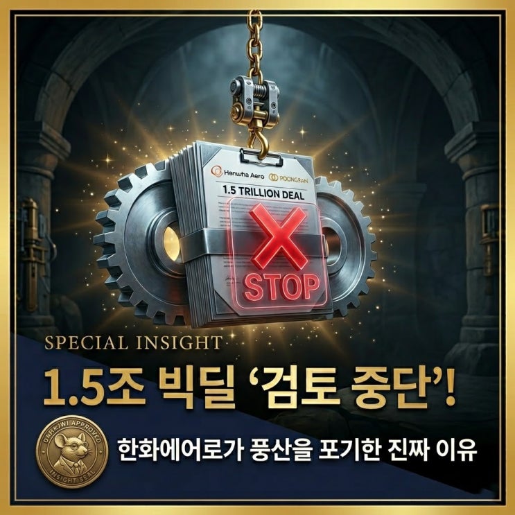 <b>한화에어로</b>, 풍산 방산 인수 검토 <b>중단</b>! 1.5조 빅딜 접은 진짜... 