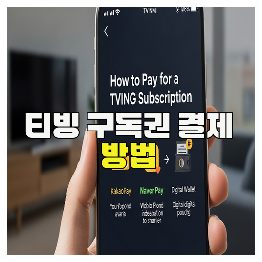  티빙 구독권 결제 방법 총정리 가이드