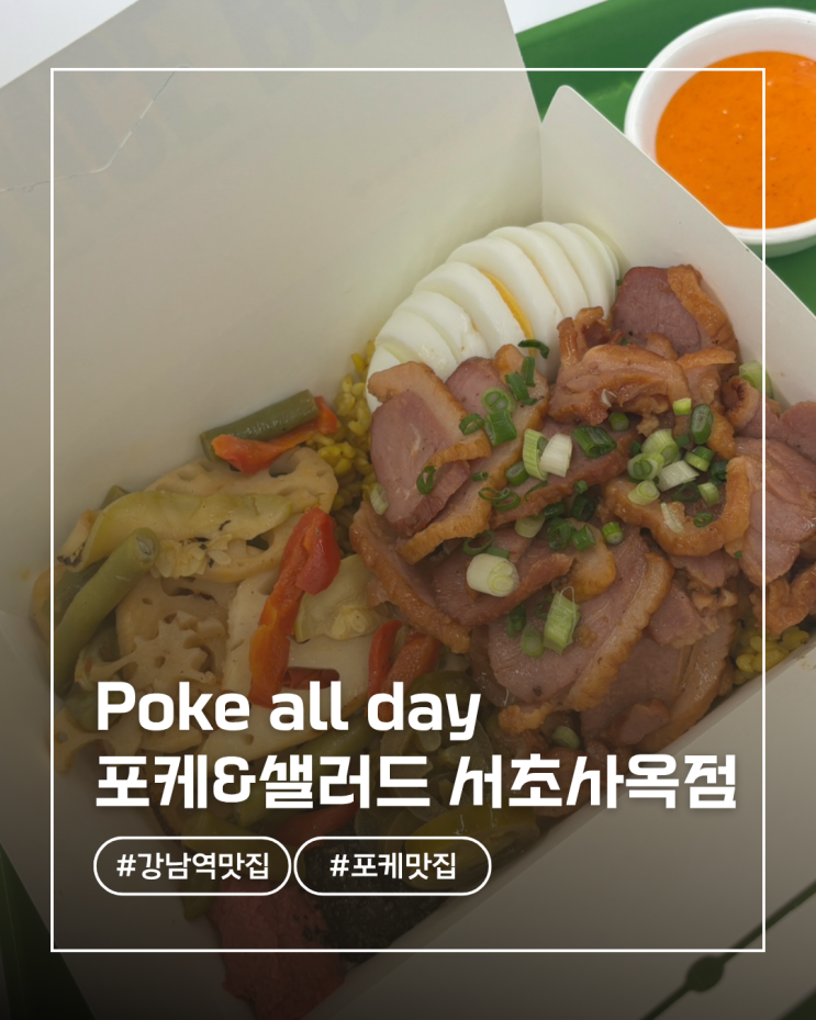  서초동 맛집 서초동 샐러드 푸짐하고 신선한 포케 맛집 추천