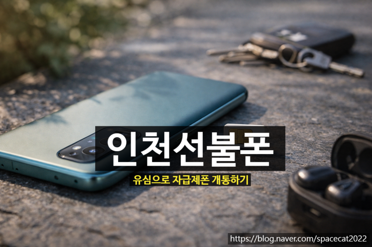  인천선불폰 유심으로 자급제폰 개통하기
