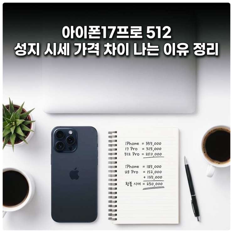  아이폰17프로 512 성지 시세 가격 차이 나는 이유 정리