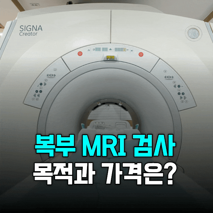 복부 MRI 검사 목적 가격, 꼭 필요한 경우와 비용 기준 정리
