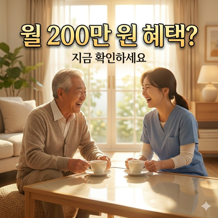  장기요양등급 재가급여 직접 받아보니 천국? 월 수백만 원 혜택과 신청 꿀팁 총정리