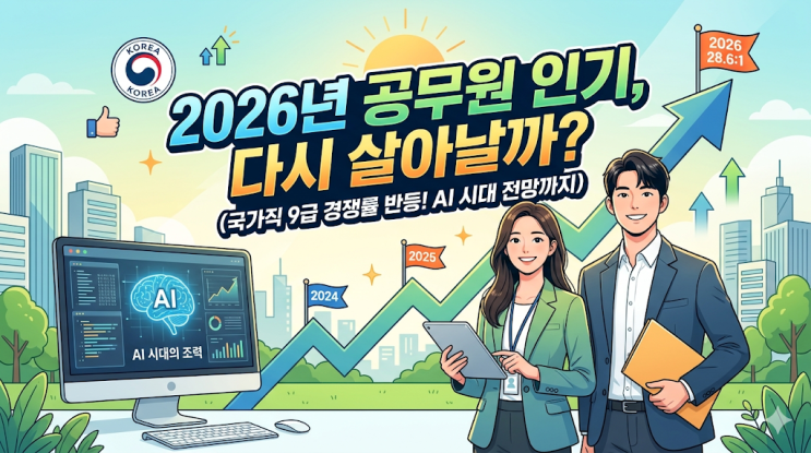  공무원은 직업으로 매력이 살아날까?(국가직 9급 경쟁률 반등 이유와 AI 시대의 전망)