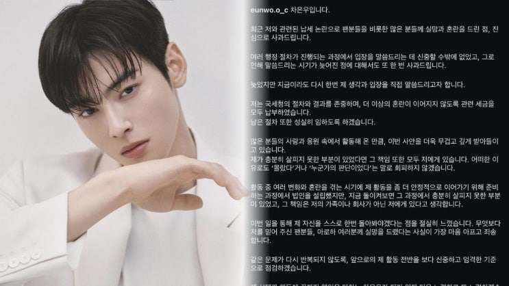  “차은우 200억 탈세 논란, 결국 직접 사과…진짜 이유 밝혀졌다 (+팬 반응)”