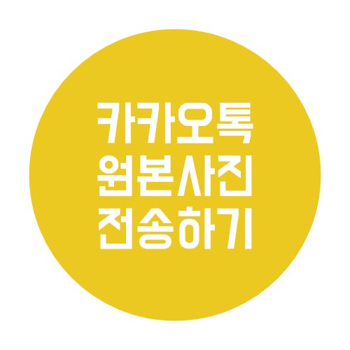  카카오톡 사진 화질 깨짐 없이 원본 그대로 전송하는 법