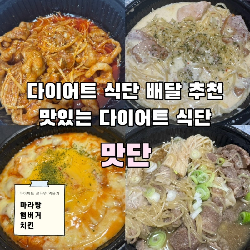 다이어트 식단 배달 추천 : 맛단, 맛있는 다이어트 식단 메뉴