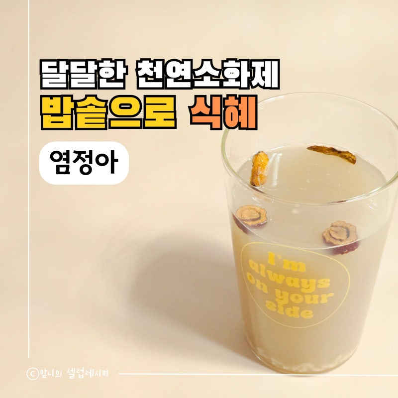 언니네 산지직송 염정아 식혜 레시피 쉬워요