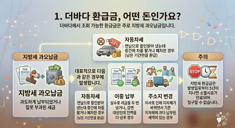 더바다 환급금 조회방법, 숨은 환급금 알뜰살뜰 챙기는 꿀팁