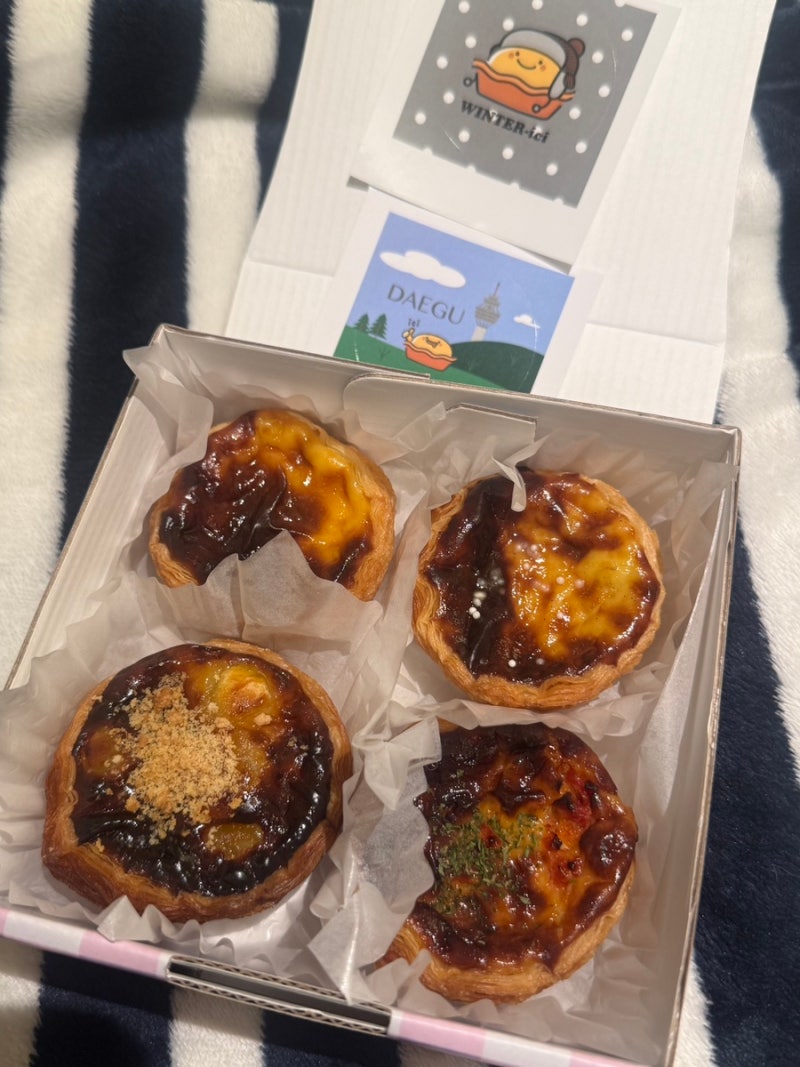 대구 에그타르트 맛집 이씨에그타르트 다양한 맛 포장 후기
