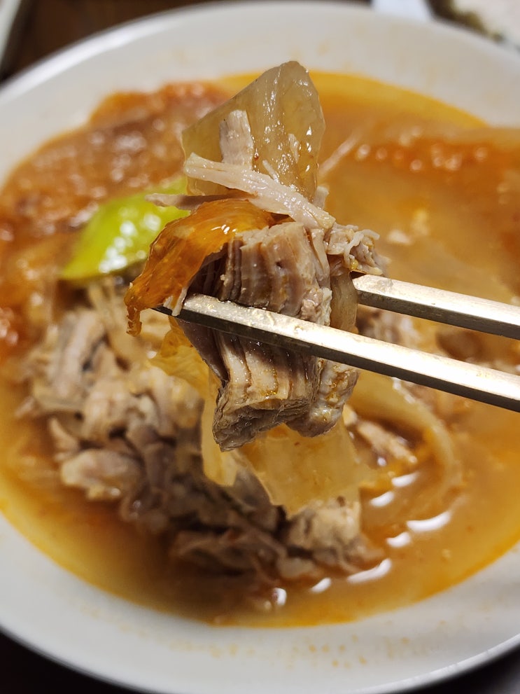 백반기행 맛집, 집에서 즐기는 군봉묵은지김치찜 솔직 후기