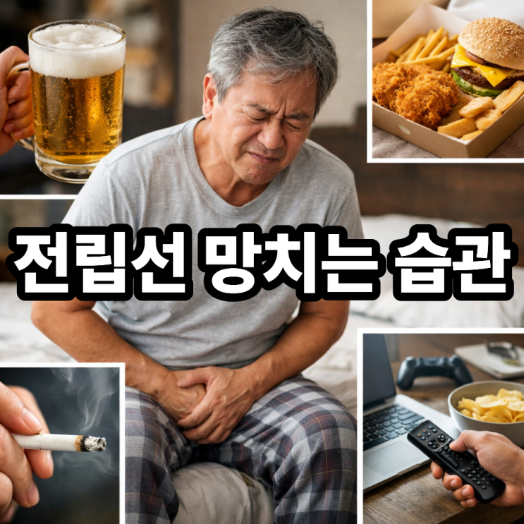  전립선 질환을 악화시키는 행동 10가지 (지금 당장 바꿔야 합니다)