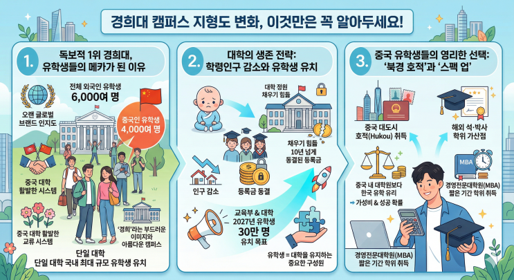  경희대엔 왜 중국인 친구들이 많을까? 캠퍼스 속 작은 중국의 비밀