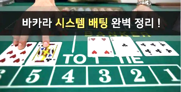  바카라 시스템 배팅 종류에 대해서