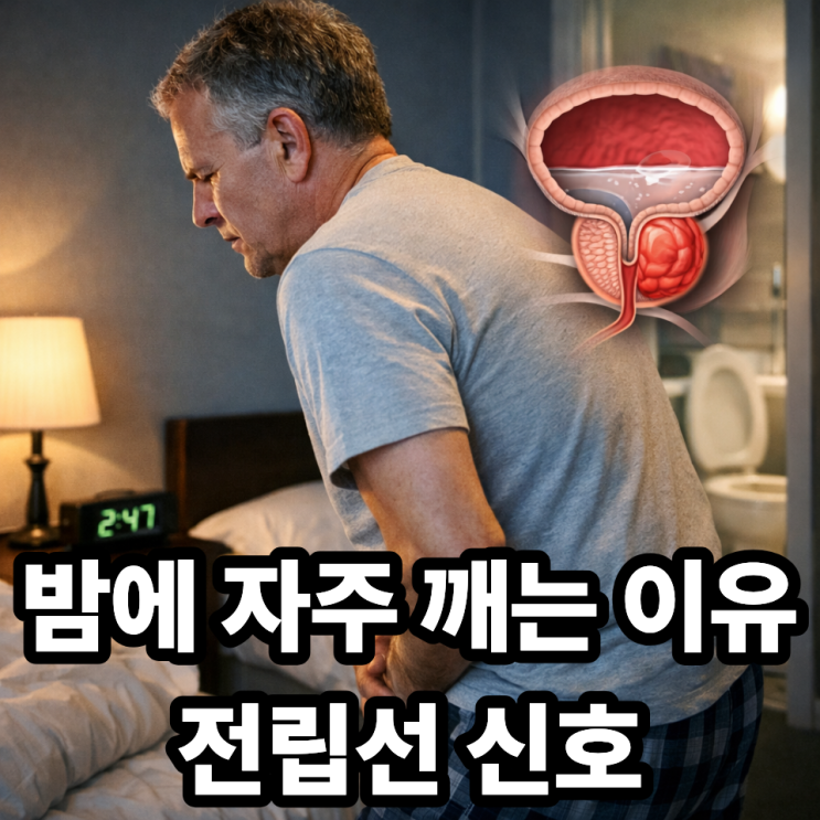  전립선 이상 시 나타나는 밤뇨 원인  자주 깨는 이유 정리