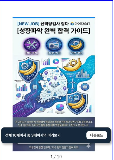  신역량검사 잡다(JOBDA) 성향파악 완벽 대비법 : 마이다스IT 인성검사 탈락 방지 가이드