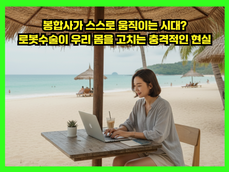 봉합사가 스스로 움직이는 시대? 로봇수술이 우리 몸을 고치는 충격적인 현실