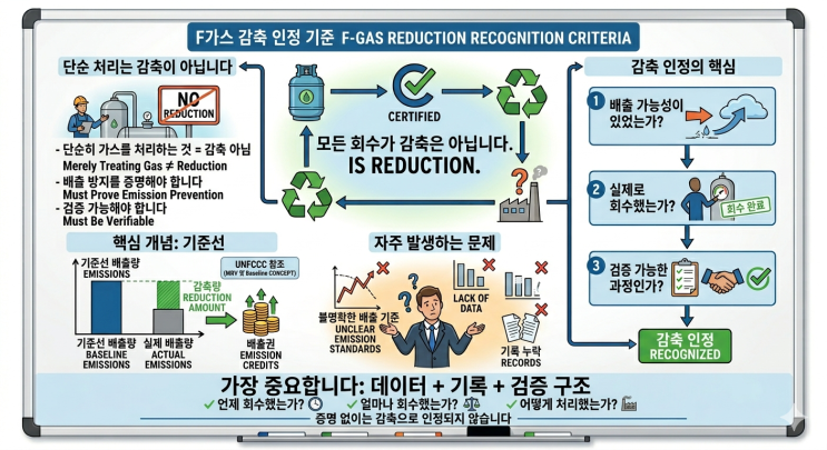  F가스 감축, 어떻게 인정될까요