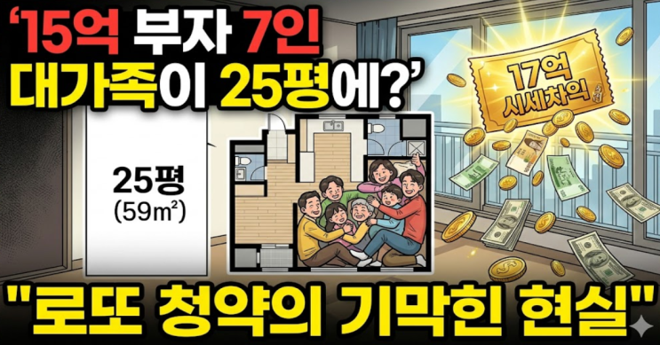  “15억 부자 7인 대가족 25평에 살아?” 현실은 어떨까
