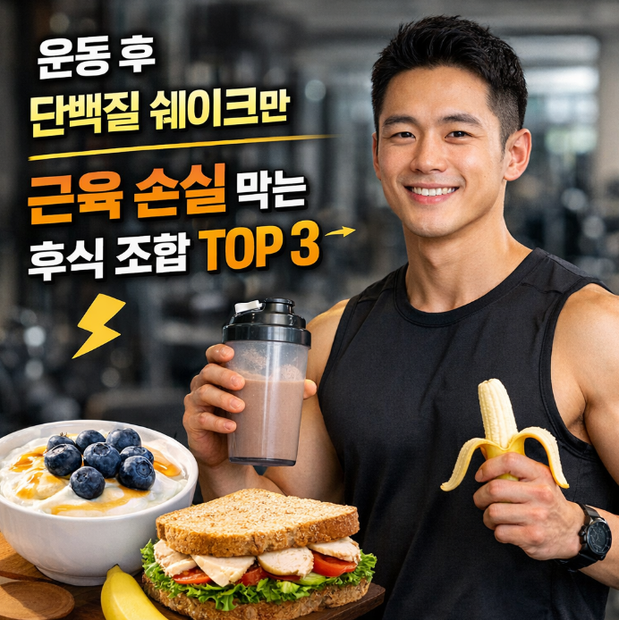 운동 후 단백질 쉐이크만 마시나요? 근육 손실 막는 최고의 후식 조합 TOP 3