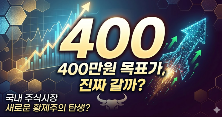  국내 주식시장의 새로운 황제주? 400만원 달성 가능성을 살펴봐요