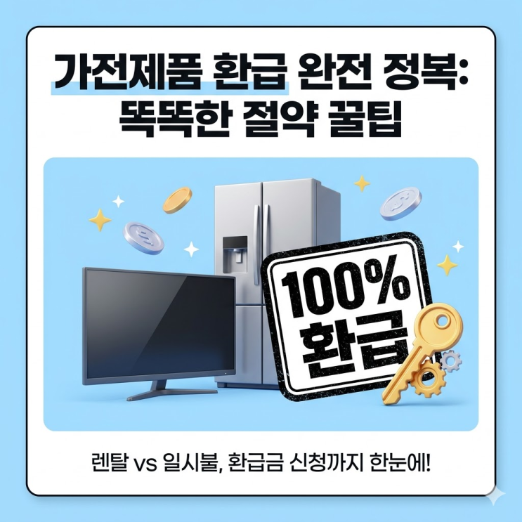  상조 가전 렌탈보다 득일까? 만기 시 100% 돌려받는 가전 결합상품의 진실